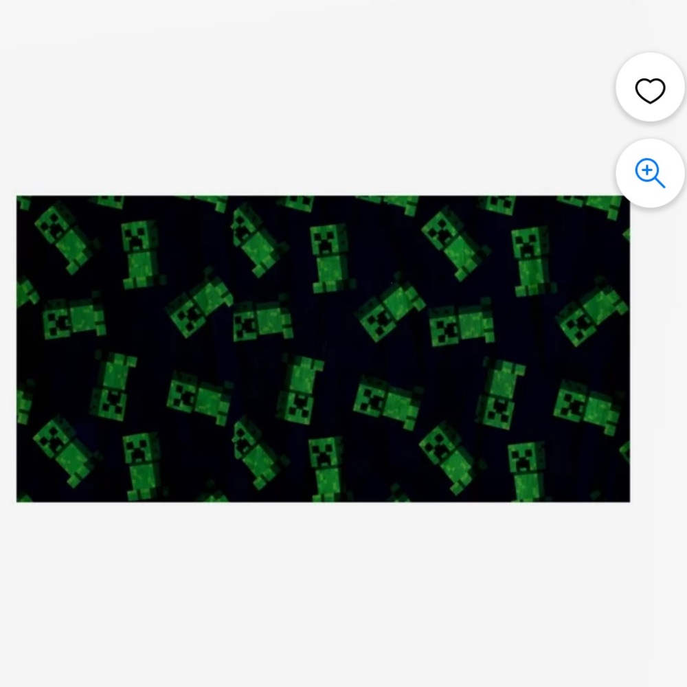 Minecraft Green & Black All Over Print Character Kids Gaiter - Picture 2 of 4